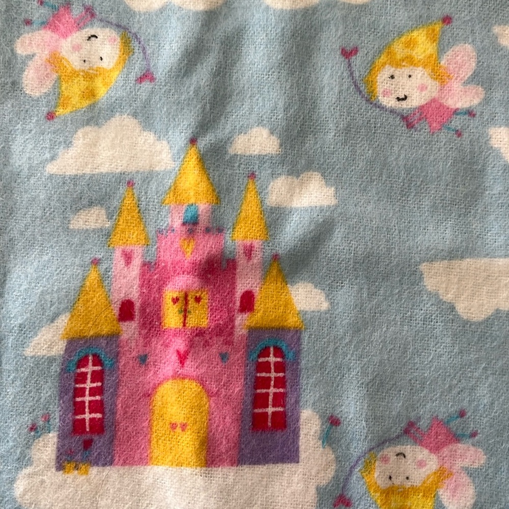 Flannel Princess Castle Fabric